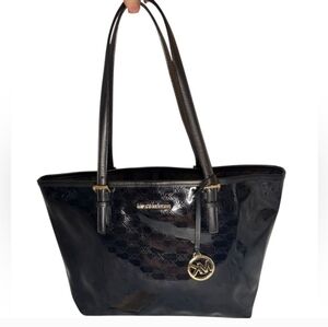 Michael Kors Glossy Black Tote